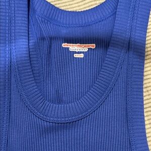 Alexander Wang Royal Blue Ribbed Tank dress